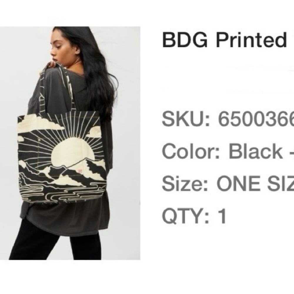 BDG Printed Tote Bag - Picture 7 of 7